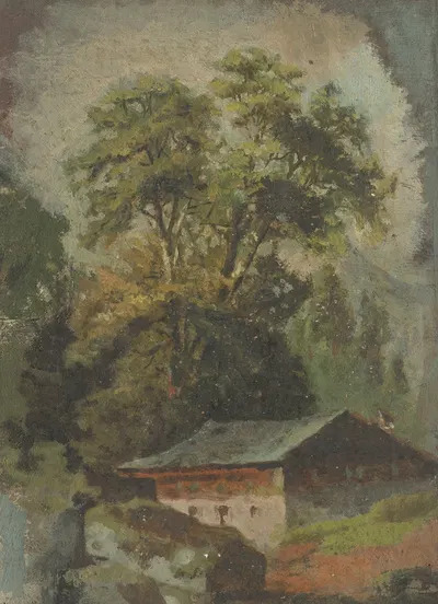 Лодж лесника by Ян Новопаcky, 1850 — digital art print download