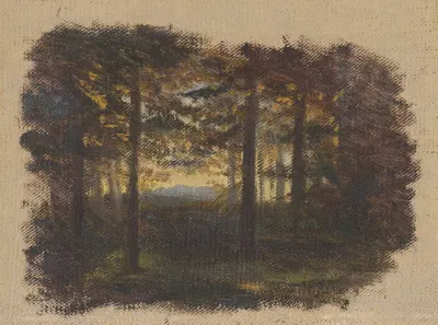 В лесу перед закатом by Ян Новопаcky, 1860 — digital art print download