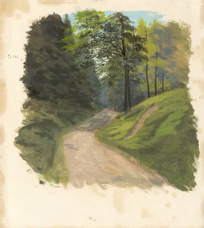 Горная дорога by Ян Новопаcky, 1850 — digital art print download