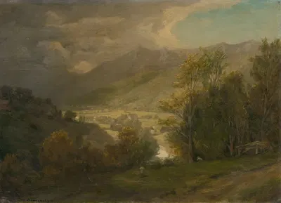 Горная долина by Ян Новопаcky, 1860 — digital art print download