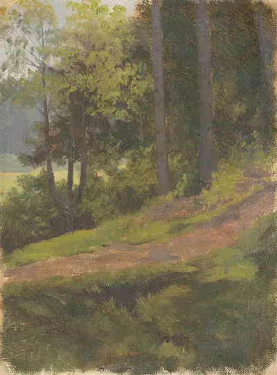 Путь на краю леса by Ян Новопаcky, 1860 — digital art print download