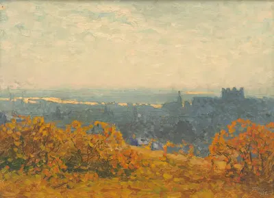 Вид на Братиславу by Йиндржих Томец, 1925 — digital art print download
