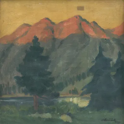 Пейзаж из Татр by Андрей Ковачик, 1940 — digital art print download