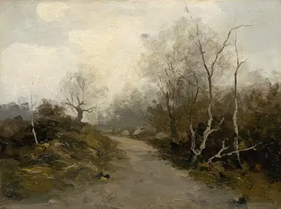 Лесная дорога by Фелициан Мочик, 1880–1900 — digital art print download