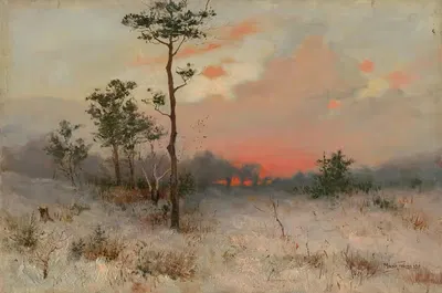 Закат by Фелициан Мочик, 1901 — digital art print download