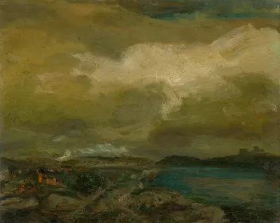 Пейзаж во время шторма by Густав Магяр Маннхаймер, 1910 — digital art print download