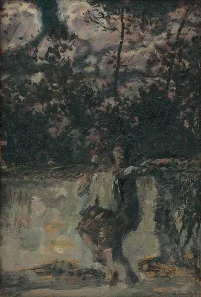 Uličníci z Capri by Gusztáv Magyar Mannheimer, 1910 — digital art print download