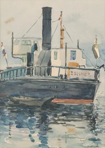 Parník by Ján Thain, 1907 — digital art print download