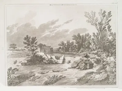 Плотина Боллинга, рядом с Питербургом, Вирджиния by Джошуа Шоу, 1819 - 1821 — digital art print download