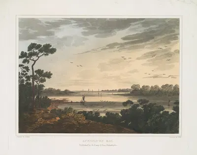 Залив Линхавен, Вирджиния by Джошуа Шоу, 1819 - 1821 — digital art print download