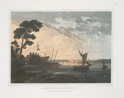 Норфолк, из Госпорт, Вирджиния by Джошуа Шоу, 1819 - 1821 — digital art print download