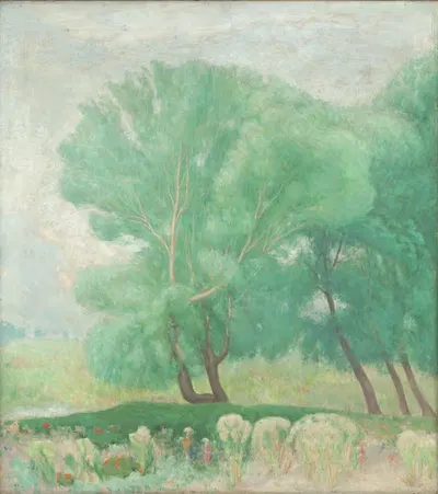 Пейзаж с деревьями by Карол Милослав Лехоцкий, 1920–1928 — digital art print download