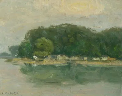 Берег Петржалки с Дуная by Карол Милослав Лехоцкий, 1900–1910 — digital art print download