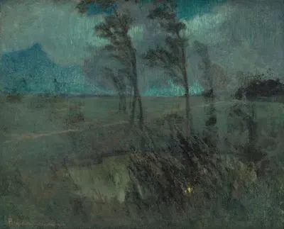 Пейзаж в бурю by Карол Понграч, 1920 — digital art print download