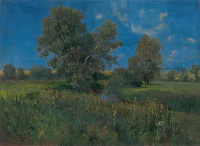 Западнословацкий пейзаж by Карол Понграч, 1898 — digital art print download