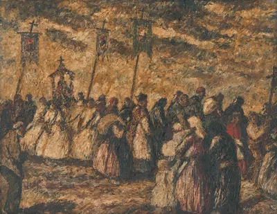 Дединская процессия by Карой Коташ, 1915–1925 — digital art print download