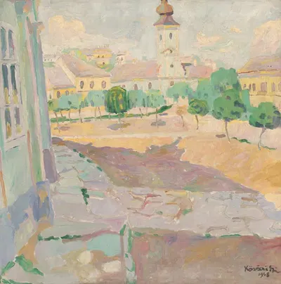 Вид на Спишское Подградие by Константин Ковари-Качмарик, 1908 — digital art print download