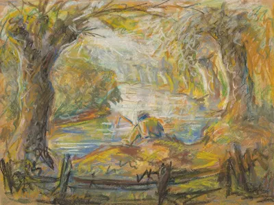 У реки by Людовит Варга, 1935–1945 — digital art print download