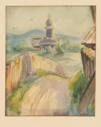 Small Village by Ľudovít Varga, 1940 — digital art print download