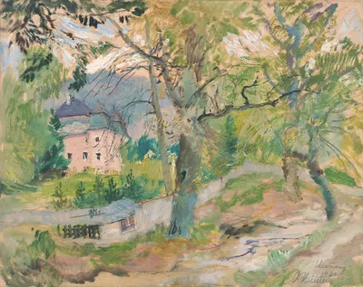 Manor House in Krasňany by Oldřich Blažíček, 1921 — digital art print download