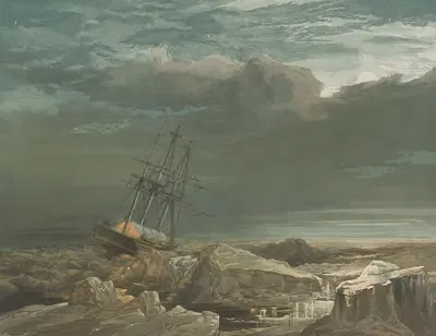 HMS Investigator в паке by Самуэль Гёрни Крессвелл, 1854 — digital art print download