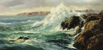 Rocky Seascape by Constantin Westchiloff — digital art print download