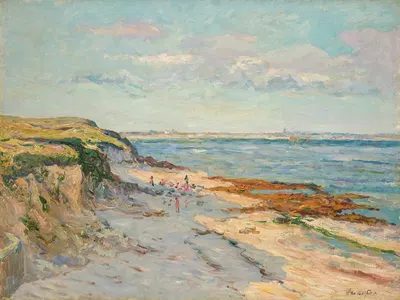 Пляж Керостен, Морбиан by Максим Мофра, 1907 — digital art print download