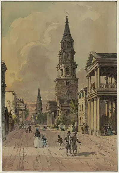 Главная церковь, Чарлстон by А. Мейер, 1861 — digital art print download