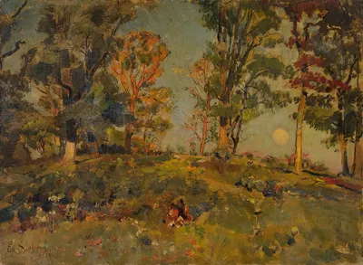 Пейзаж с холмами by Эдвард С. Зиберт, 1902 — digital art print download