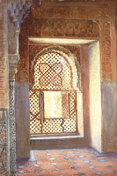 Окно в зале правосудия by Герберт Уолдрон Фолкнер, 1906 — digital art print download