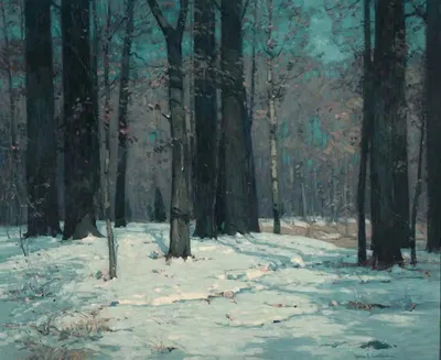 Леса зимой by Джон Фабиан Карлсон — digital art print download