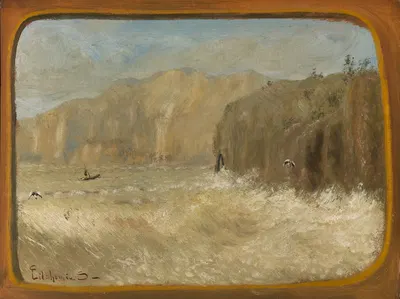 Two Gulls and Cliffs by Louis Michel Eilshemius — digital art print download