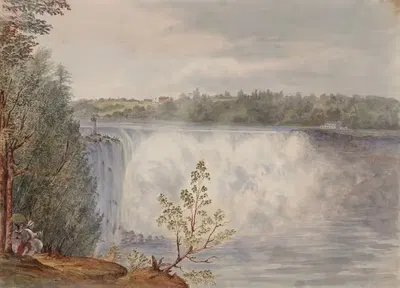 Biddle Stair, Goat Island, July 22, 1846 by Michael Seymour, 1846 — digital art print download