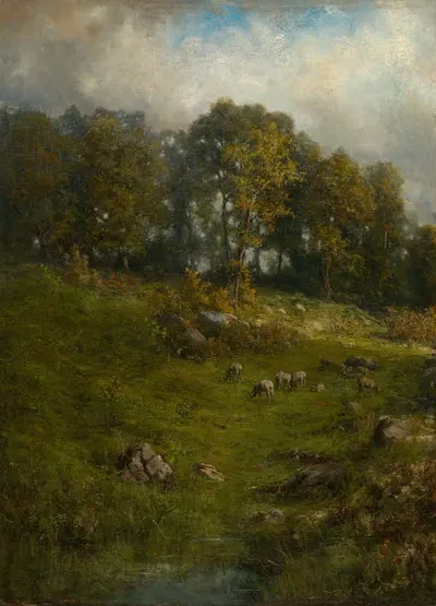 Пастбище на склоне by Роберт Краннел Минор — digital art print download