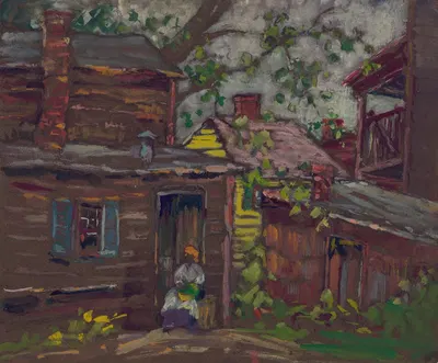 African American sitting in the doorway of a frame house in Washington DC by Susan Brown Chase, 1910-1930 — digital art…