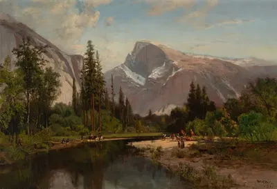 Половина купола, Йосемити by Уильям Кит, 1881 — digital art print download