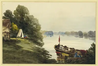 Pamunkey River Va. by William McIlvaine, 1864 — digital art print download