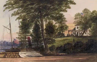 The White House – Pamunkey River, Va. by William McIlvaine, 1862 — digital art print download