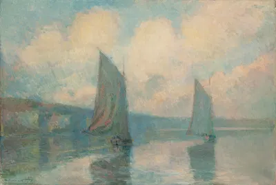 Парусники на Сене by Альбер Лебур, 1910 — digital art print download
