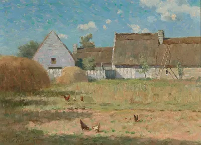 Ферма в Бретани by Артур Уэсли Доу, 1885 — digital art print download