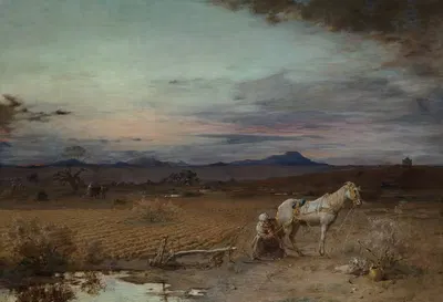 Зимний вечер, Марокко by Гюстав-Акиль Гийомет, 1869 — digital art print download