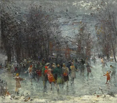 The Skaters by Oldřich Blažíček — digital art print download