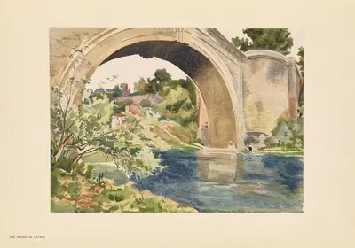 Мост в Лавауре by Пьер Виньаль, 1925 — digital art print download