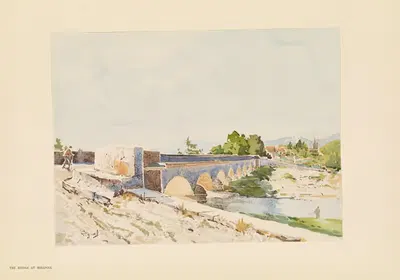 Мост в Мирепуа by Пьер Виньаль, 1925 — digital art print download