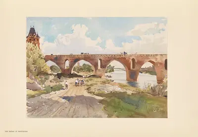 Мост в Монтабане by Пьер Виньаль, 1925 — digital art print download