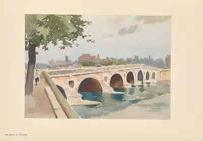 Мост в Тулузе by Пьер Виньаль, 1925 — digital art print download