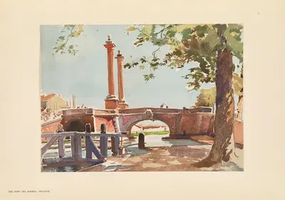 Мост Минем, Тулуза by Пьер Виньаль, 1925 — digital art print download