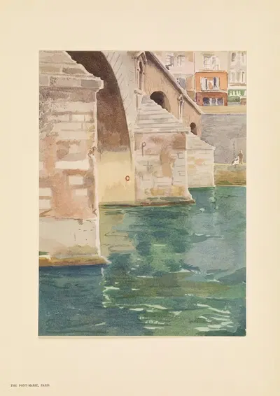 Понт-Мари, другой вид by Пьер Виньаль, 1925 — digital art print download