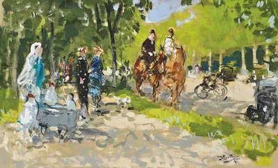 Bois de Boulogne by Pierre-Eugène Montézin — digital art print download