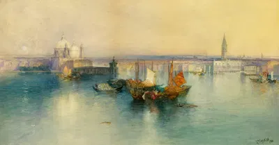 Venice from the Tower of San Giorgio by Thomas Moran, 1900 — digital art print download